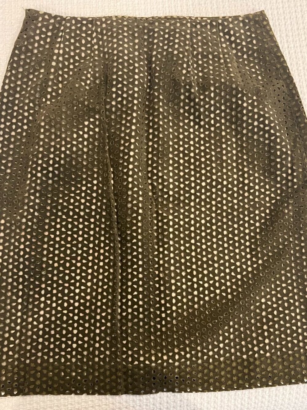Telluride Clothing Co. Olive Eyelet Midi Skirt – Size 4